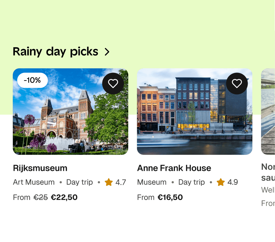 Rainy day picks surfaced for guests